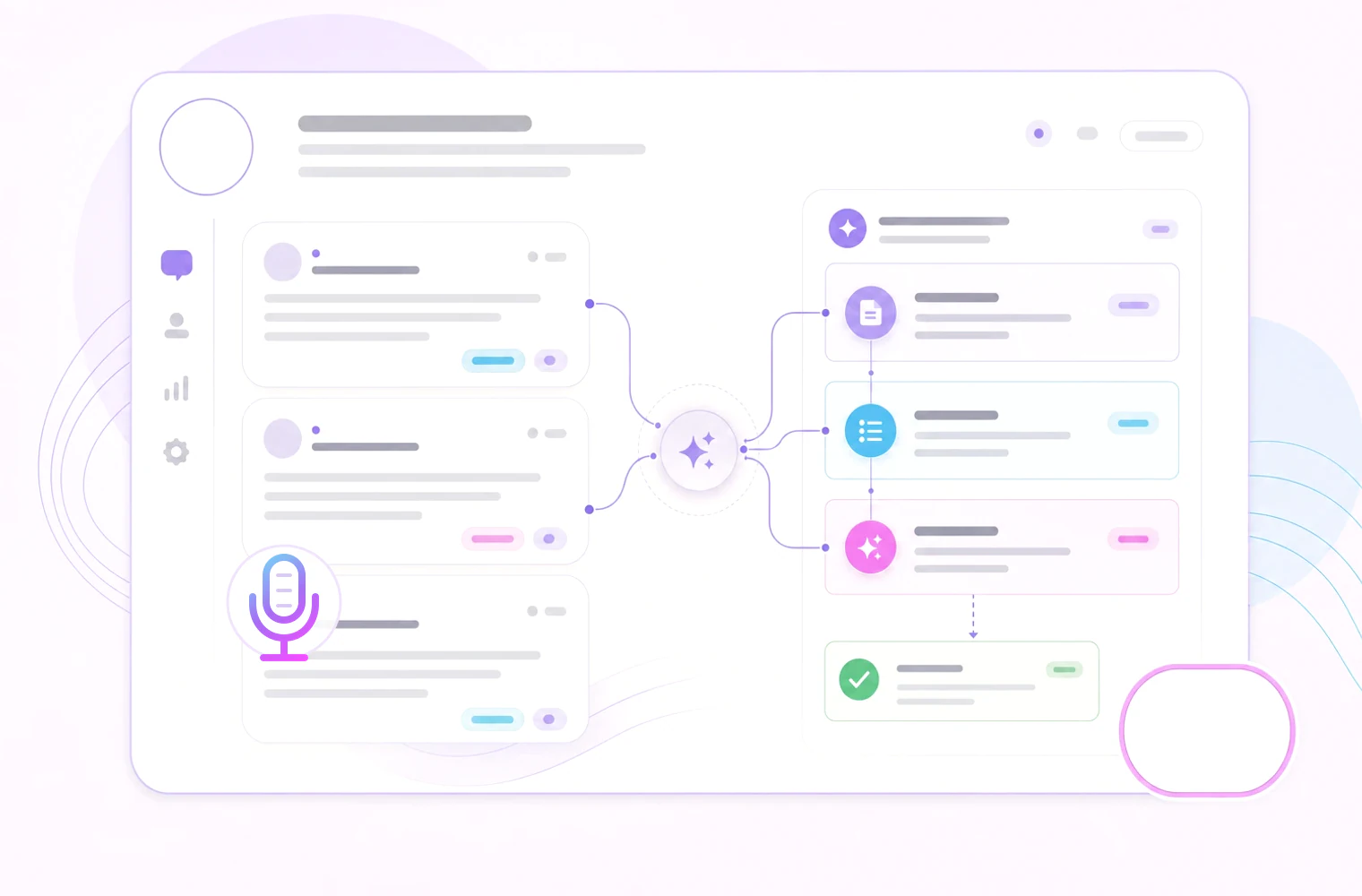 Ilustração da área de Smart Notes da Sintropia